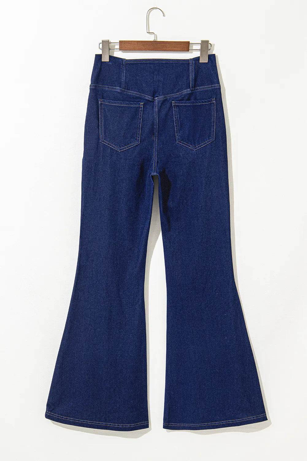 Asymmetric Waist Flare Jeans Trendsi 7898a4ef-01a8-453b-9257-9558778379f3-Max