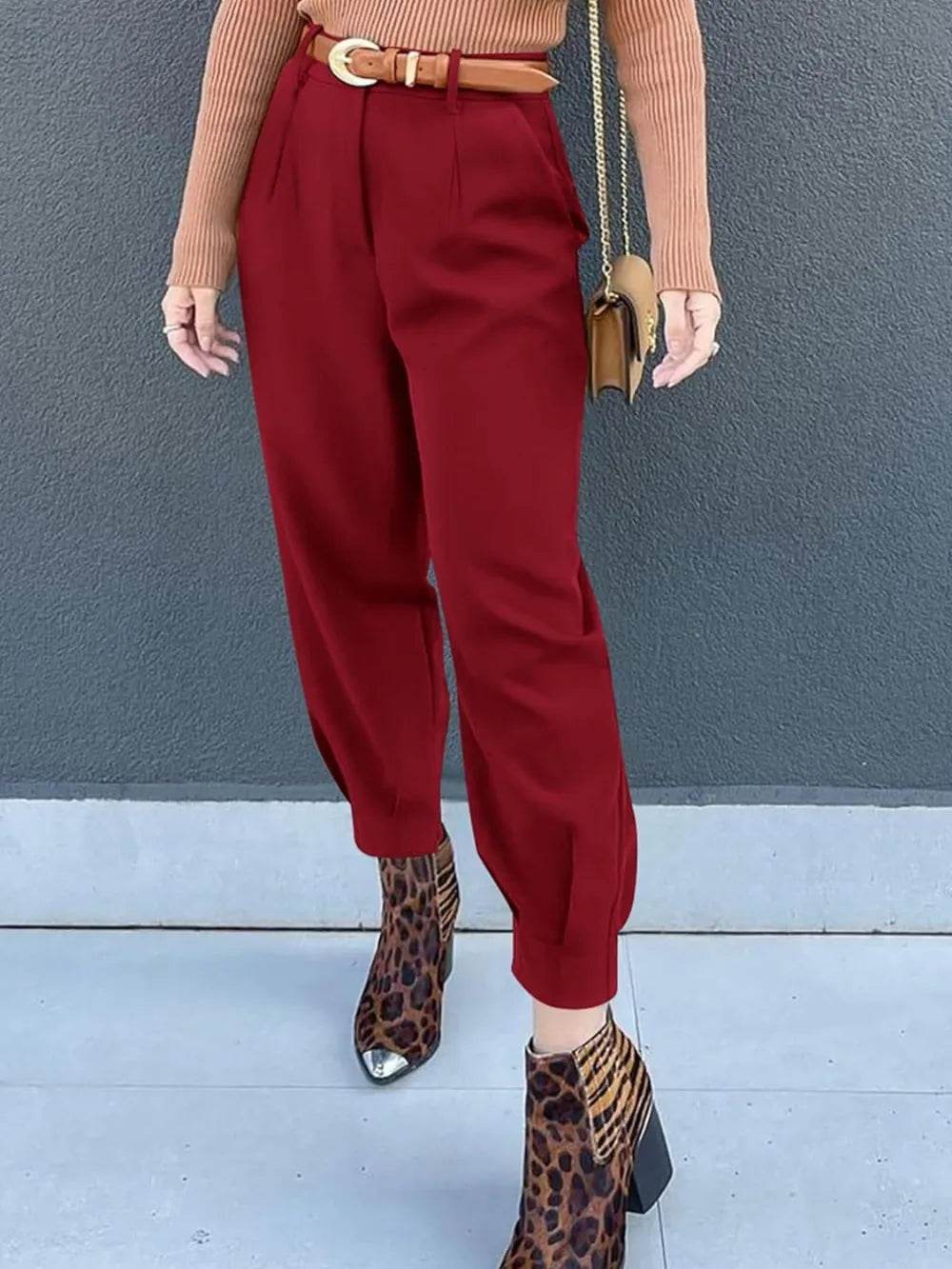 High Waist Cropped Pants Trendsi 78ee2024-3c84-418a-8015-014f380c92e0-Max