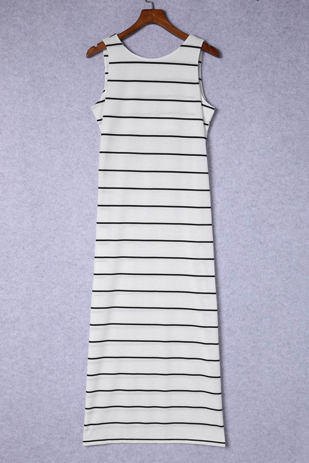Striped Slit Sleeveless Maxi Dress Trendsi 791ac3ca97e24ecab3cccd43d7298743-Max