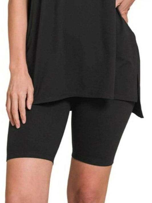 Zenana Brushed Dty Microfiber Round Neck Top and Biker Shorts Set Trendsi 79367207-379c-4afb-8980-f830058a4b61-Max-Origin