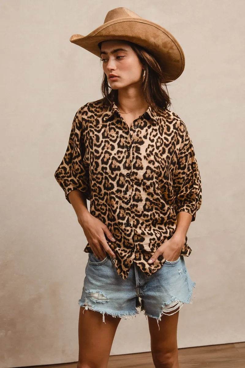 BiBi Leopard Prints Overseized Short Sleeves Top LEOPARD Trendsi 795e9dacdd254b3d9ca54d0bd6e60003-Max-Origin