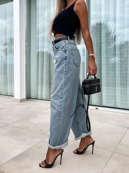 High Waist Wide Leg Jeans Trendsi 7962e3cf-34e7-4c25-8921-f85af266e2b3-Max