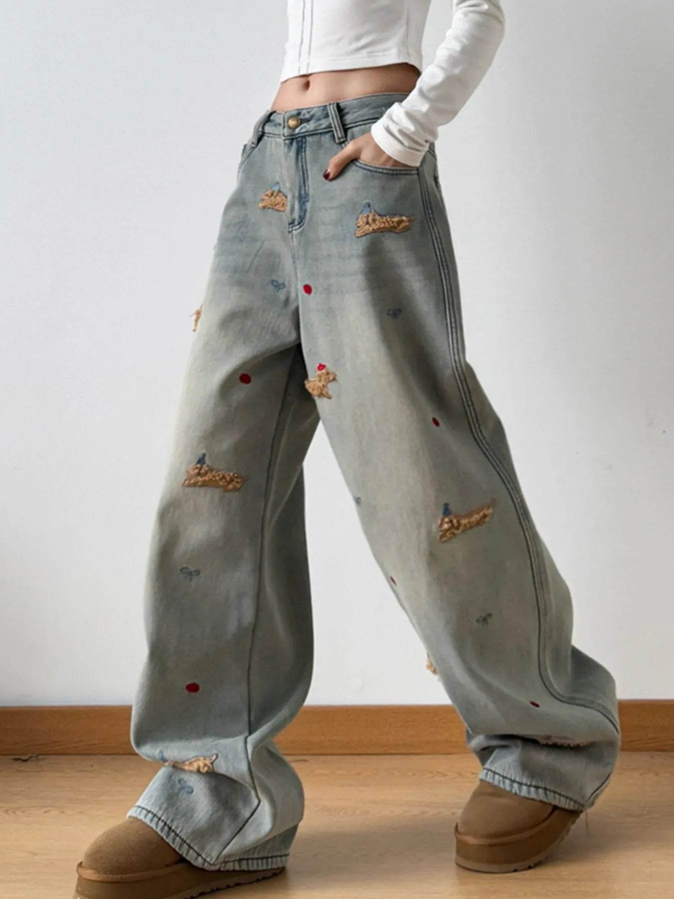 Embroidered Wide Leg Jeans Trendsi 7980e2b1-1d1c-4dd0-98e2-4e317356252c-Max-Origin