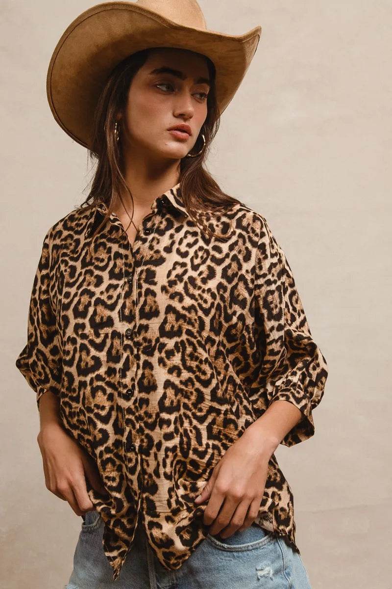 BiBi Leopard Prints Overseized Short Sleeves Top Trendsi 799b6c97ff4c4b5baa1bda3c3751be5d-Max-Origin