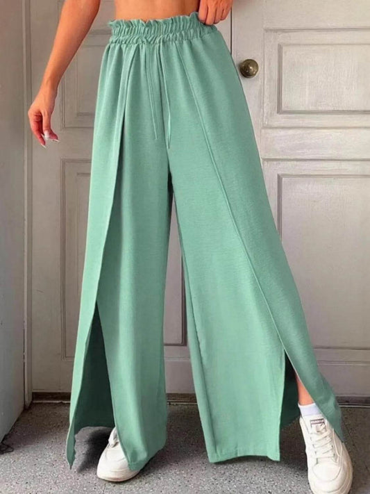 Slit Wide Leg Pants Gum Leaf Trendsi 799e8d4f-c250-4829-bcc4-f6566c49d684-Max-Origin