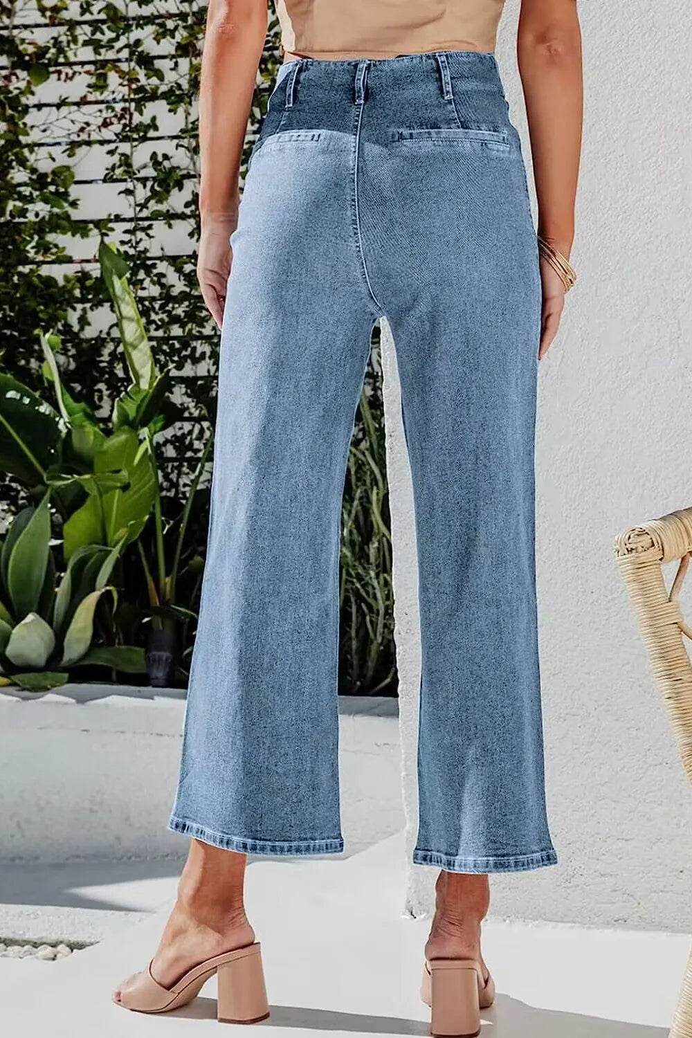 Button Fly Cropped Wide Leg Jeans Trendsi 79d10c23-75c0-4168-93b1-88a3d9c0639f-Max