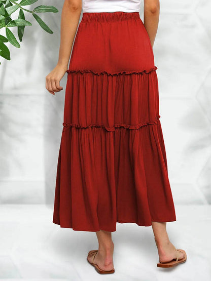 Frill Tiered Midi Skirt Trendsi 7a0e7c31-507b-4026-9b27-511fba564007-Max-Origin