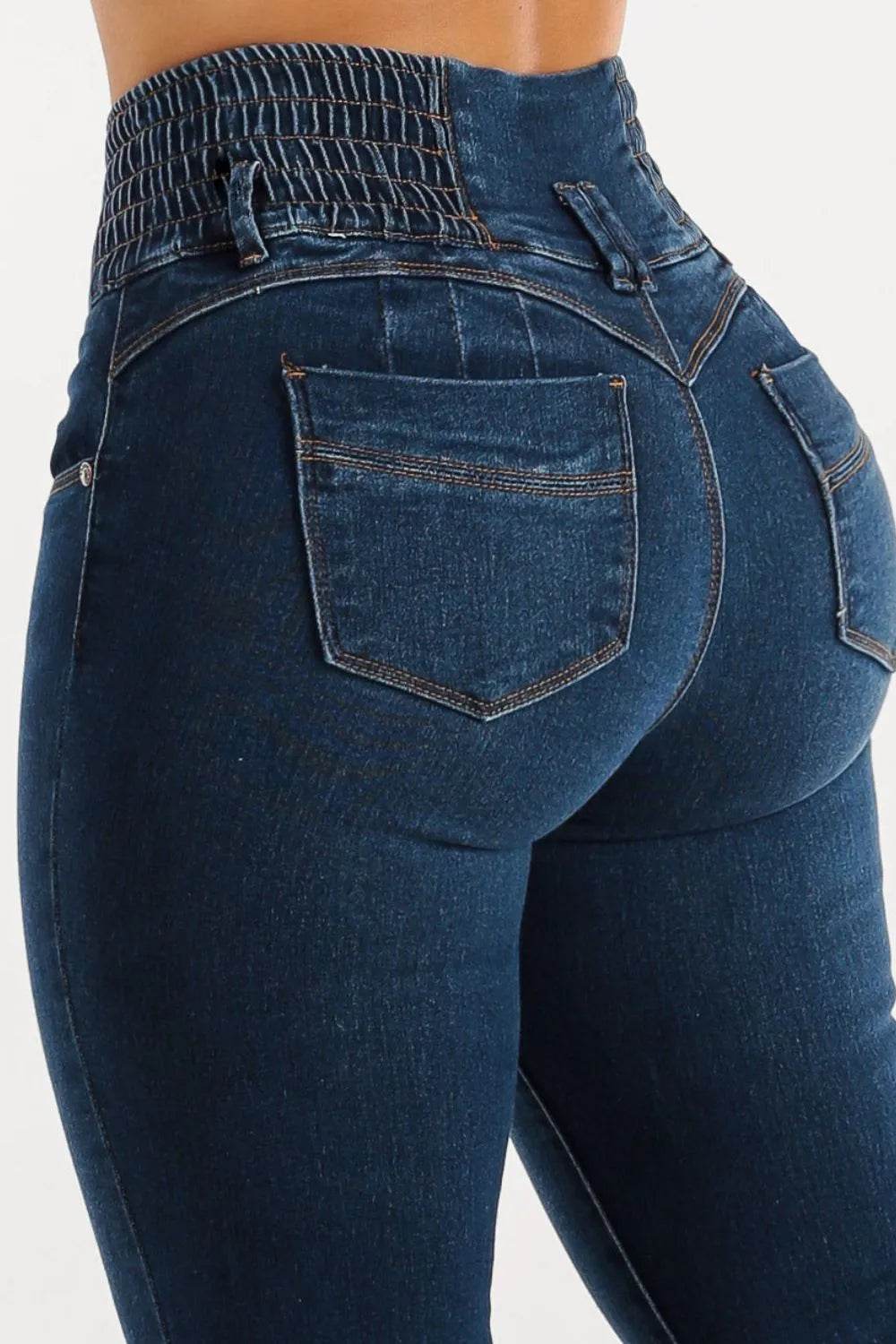 High Waist Buttoned Skinny Hip Lifting Jeans Trendsi 7a3a1647-bff2-4a2d-9747-d38c89c5e101-Max
