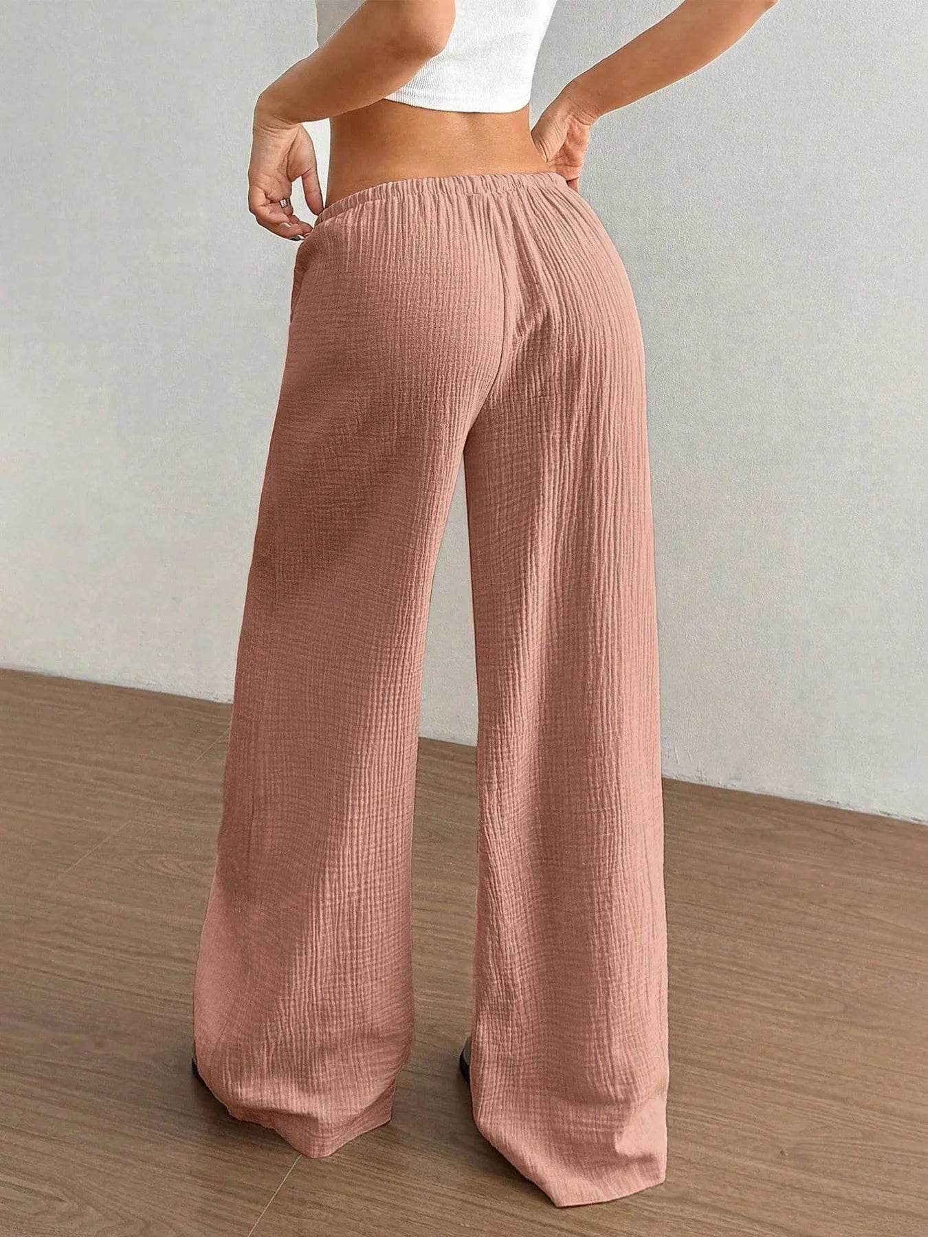 Drawstring Wide-Leg Casual Pants Trendsi 7a5adae8f3bc450ebc8f5096738a666e-Max-Origin