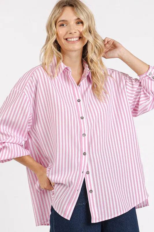 Mittoshop Button Down Striped Long Sleeve Shirt Trendsi 7a733888-c177-498a-bf38-d651ce5d887c-Max