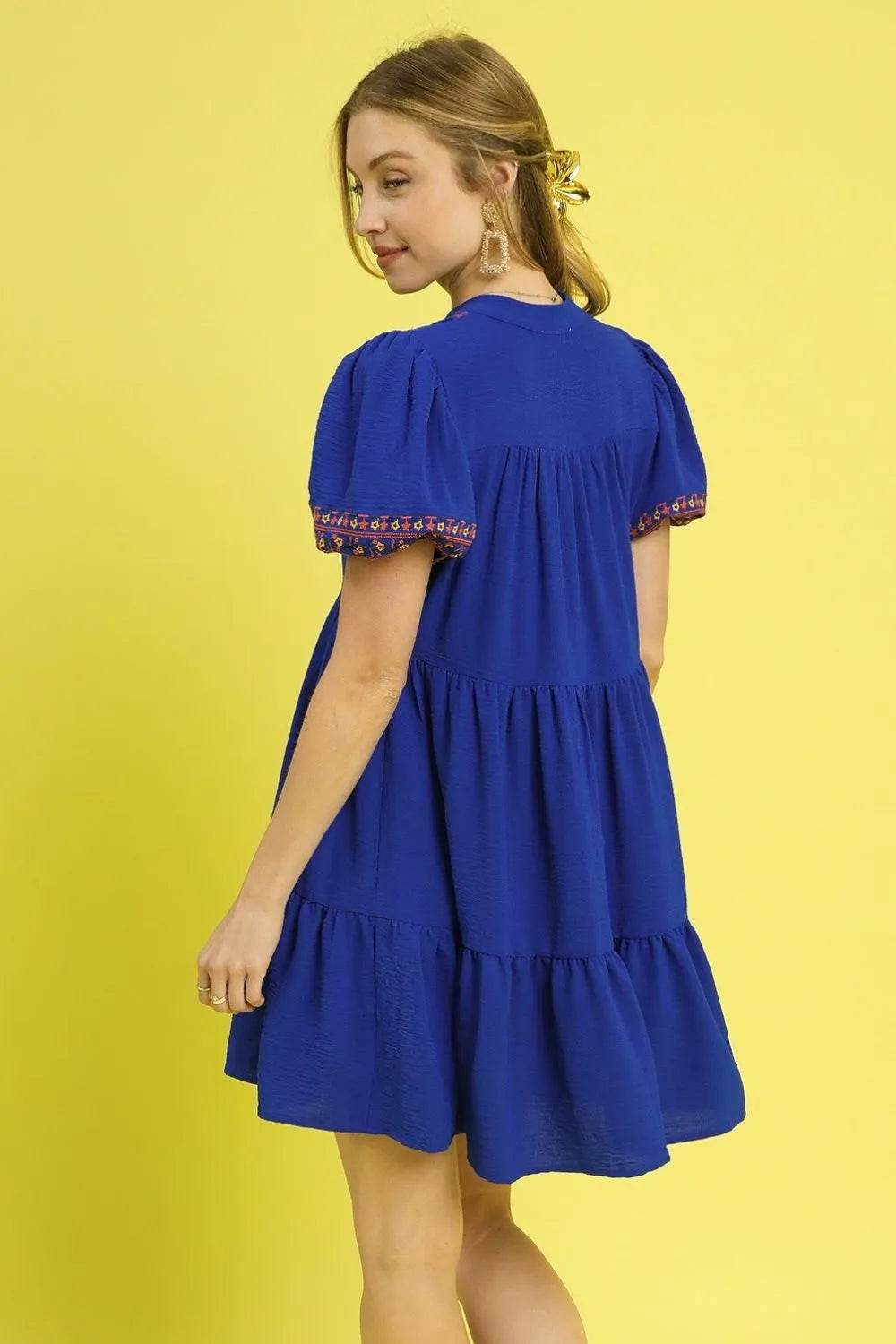 Umgee Floral Trim Puff Sleeve Mini Dress Trendsi 7a9044a1-7eb5-4a31-b552-89d6457e9d92-Max-Origin