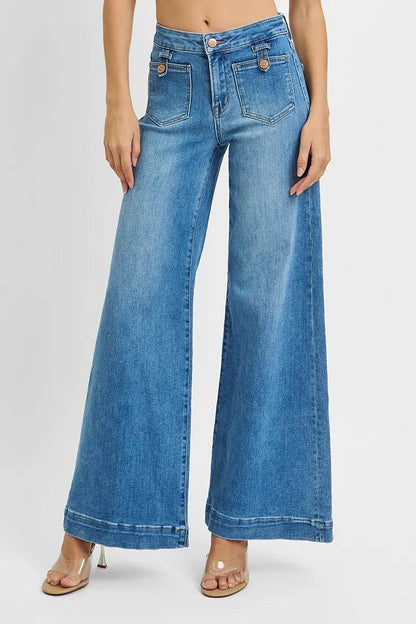 RISEN Full Size Mid Rise Wide Front Patch Pocket Jeans Plus Size MEDIUM Trendsi 7ac9b76aa2ce4040b500b42cb4c74dab-Max-Origin