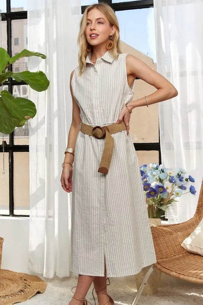 ADORA Striped Button Down Sleeveless Midi Dress Trendsi 7b4e29aa-bfcd-4880-aead-35bbbe18ec95-Max