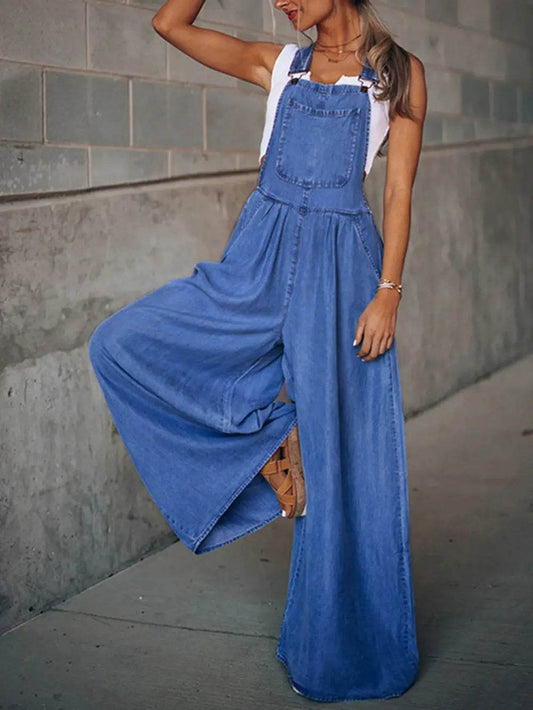 Wide Leg Denim Overalls Medium Trendsi 7b81f2b0cb0d4119877d59f9beb75b94-Max
