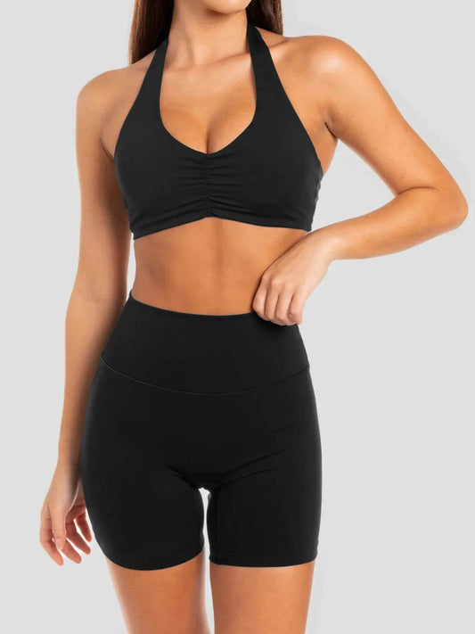 Halter Neck Cami and Shorts Active Set Black Trendsi 7b956e1beeee4684969ff5bbebcc40b3-Max-Origin