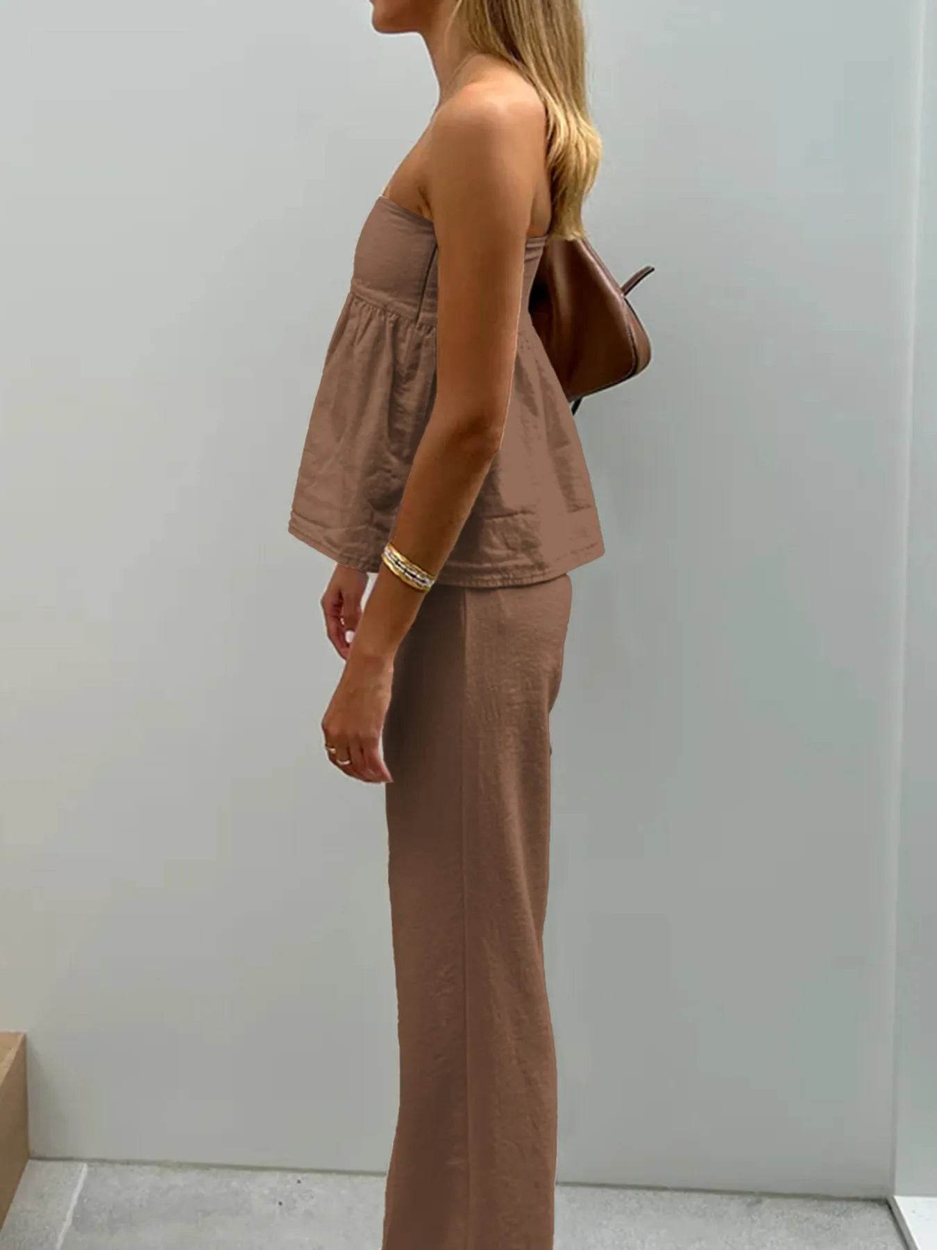 Tube Top and Pants Set Trendsi 7bc302c573634acdaf60ebb6f0632161-Max-Origin