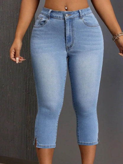 Side Slit Skinny Jeans with Pockets Trendsi 7bc6af24-8f30-4afd-990c-cf65c33bfd32-Max