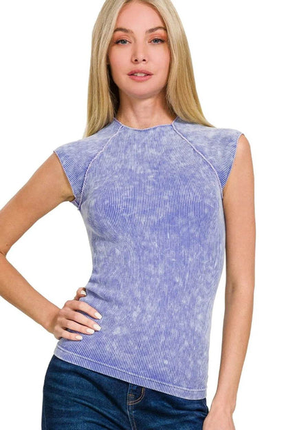 Zenana Stone Washed Ribbed Seamless Top LT INDIGO Trendsi 7c38c70d-b990-4b44-b525-42ff3925c3a9-Max-Origin