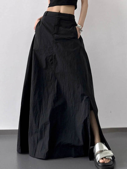 High Waist Slit Maxi Skirt Black Trendsi 7c5c7bdf-0a08-4e5a-a83e-f566fc21e5bb-Max-Origin