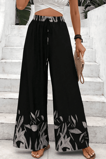Honey Drawstring High Waist Relax Fit Long Pants Black Trendsi 7ca1709b95a340de92717296b52598d4-Max