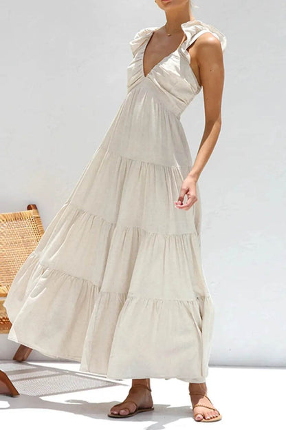 Ruffled V-Neck Tiered Dress Trendsi 7ca1e1f9-891b-4b24-b098-f6f8dffcd5da-Max-Origin