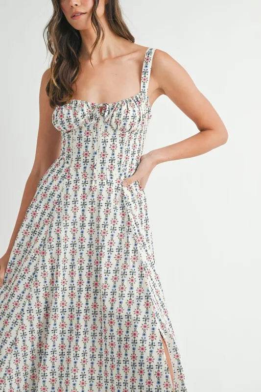 MABLE Floral Print Bustier Back Lace Up Midi Dress Trendsi 7ca31d7f512f4c7e8495d19eeeb51768-Max-Origin
