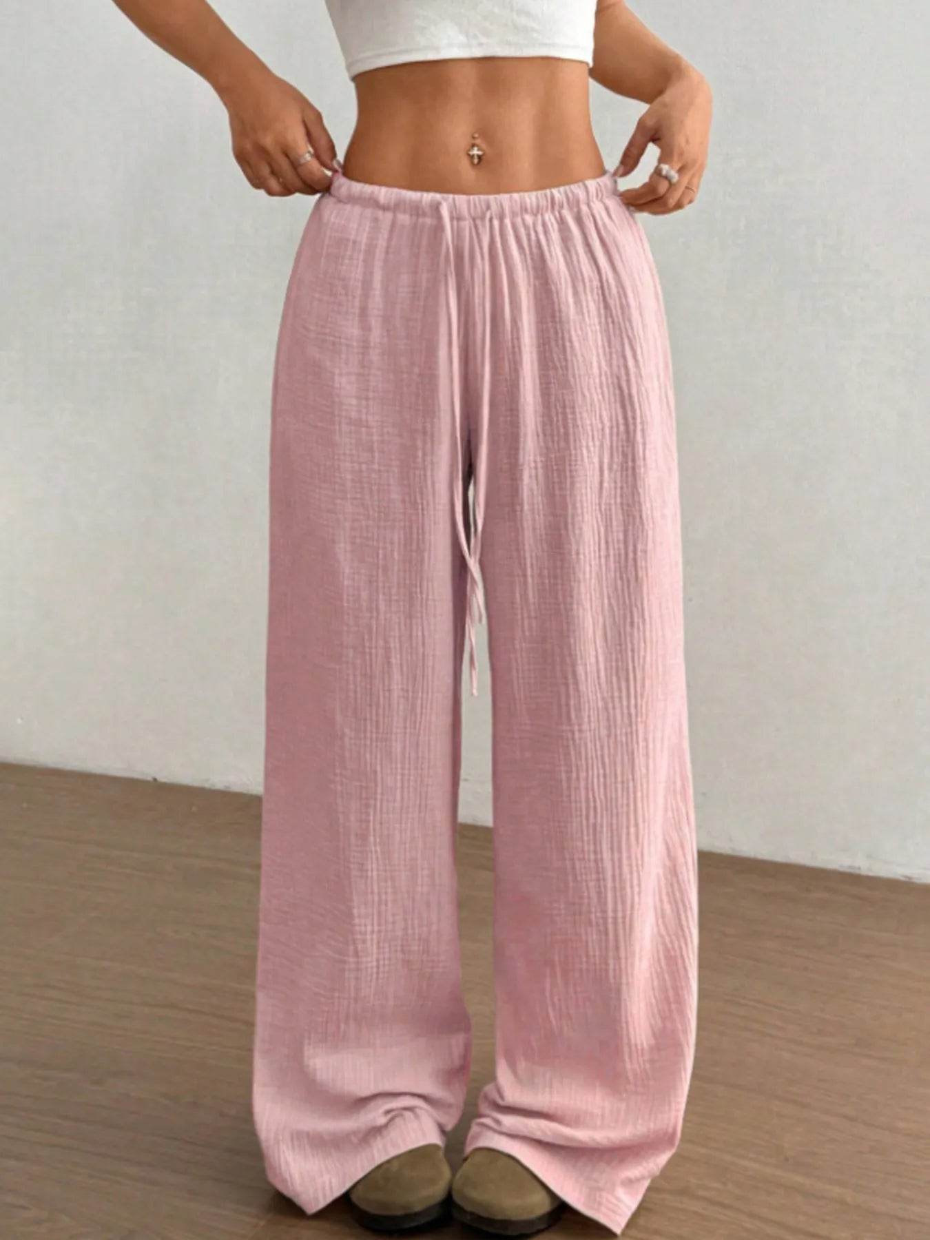 Wide Leg Drawstring Casual Pants Pink Trendsi 7caeb6a02f294b9a92ab4225dc7098f9-Max-Origin