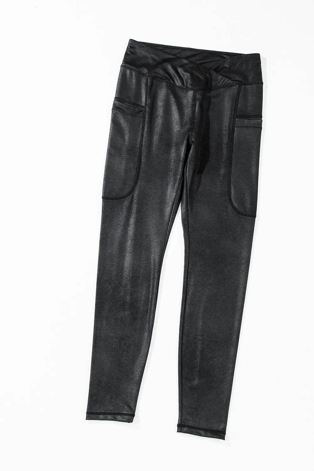 Pocketed V-Cut Waist Leggings Trendsi 7ccc027e-7870-4bb7-aec5-b61ecff647ed-Max