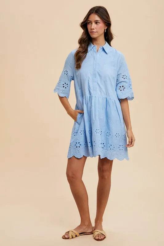 Annie Wear Embroidered Scallop Edge Detail Mini Shirt Dress Trendsi 7cd075cb28d540d2913b7fa2428c40e4-Max-Origin