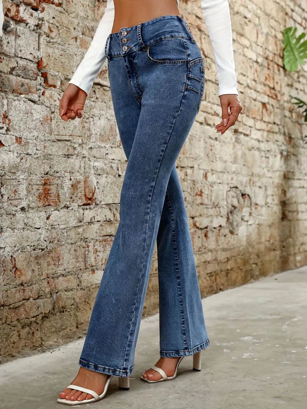 Bootcut Jeans with Pockets Trendsi 7d0a90e1-26b5-4cc3-8a54-7536d67579c9-Max