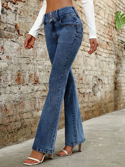 Bootcut Jeans with Pockets Trendsi 7d0a90e1-26b5-4cc3-8a54-7536d67579c9-Max