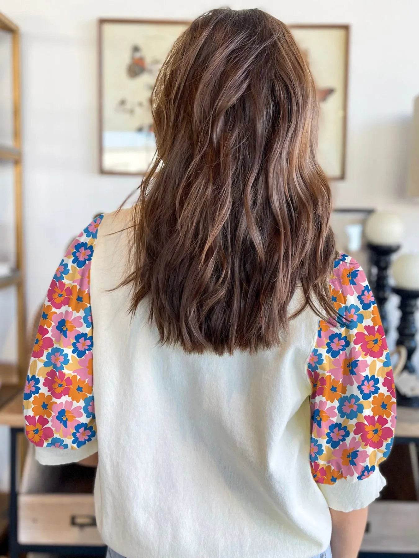 Floral Puff Sleeve Round Neck T-Shirt Trendsi 7d0f3260-e9ef-4d5d-983e-a5a423309294-Max-Origin