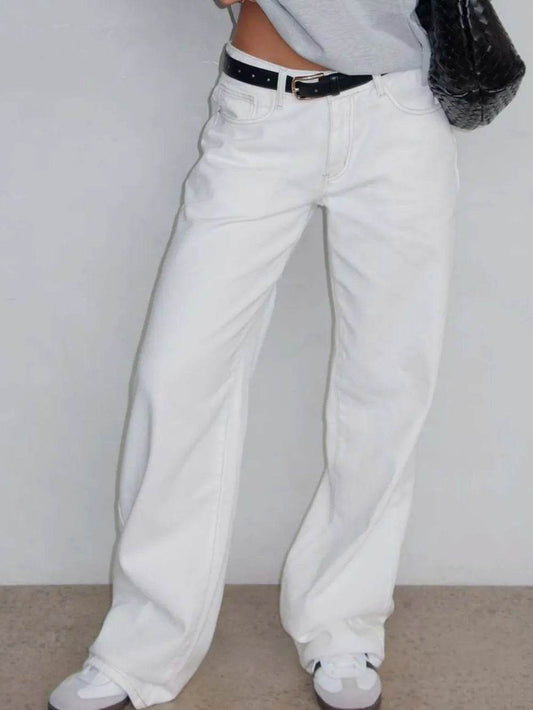 Wide Leg Jeans with Pockets White Trendsi 7d386a0e-b6d2-4d7a-ac31-553fc3bda38d-Max