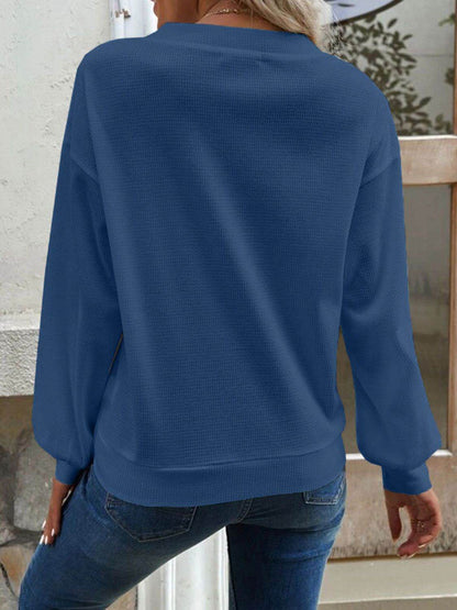 V-Neck Dropped Shoulder Blouse Trendsi 7d649f5ac24a4b57b7e8f2c8b7c1c083-Max