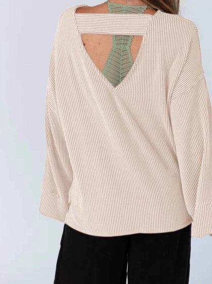 Cutout Back Long Sleeve T-Shirt Trendsi 7d7a5916f0cb484a9cfca04f493090b2-Max-Origin