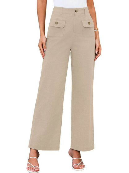High Waist Wide Leg Pants Beige Trendsi 7e13da0f-d167-40cc-87f4-39b250aa98fb-Max-Origin