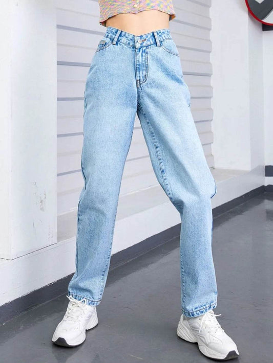 Straight Leg Jeans with Pockets Trendsi 7e6a8e94-a6d3-42e5-acf9-649d1db48522-Max