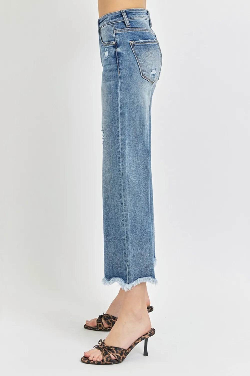 Risen High Rise Cropped Flare Jeans Trendsi 7e8975cb-5ce9-44a7-b180-8fc76e3aca44-Max