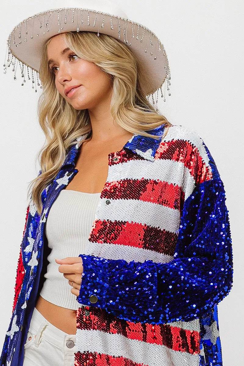 BiBi Velvet Sequin American Flag Shirt Trendsi 7e9546ceb64b451294f226ee8e9f8c1f-Max-Origin