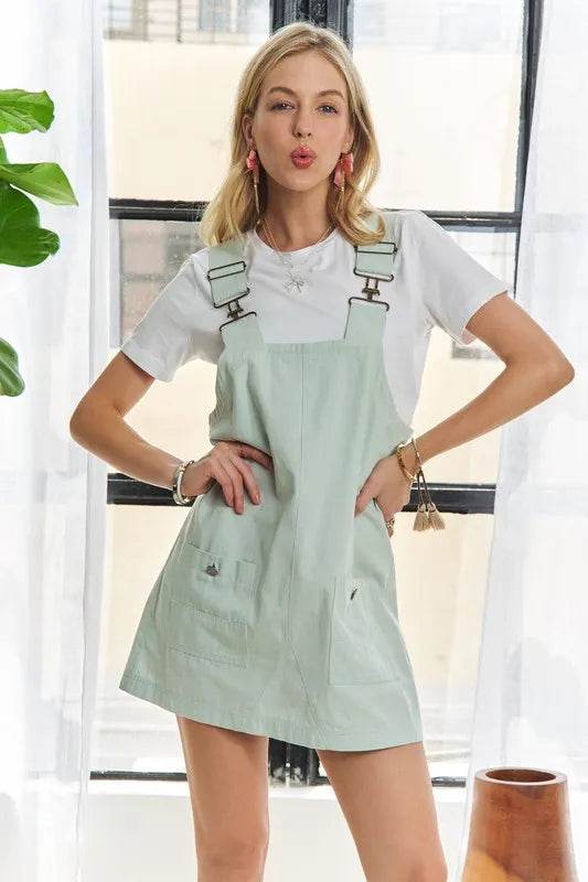 ADORA Adjustable Wide Strap Square Neck Overall Dress Gum Leaf Trendsi 7f03f56e-9c65-4b28-b9df-431e68c96b31-Max