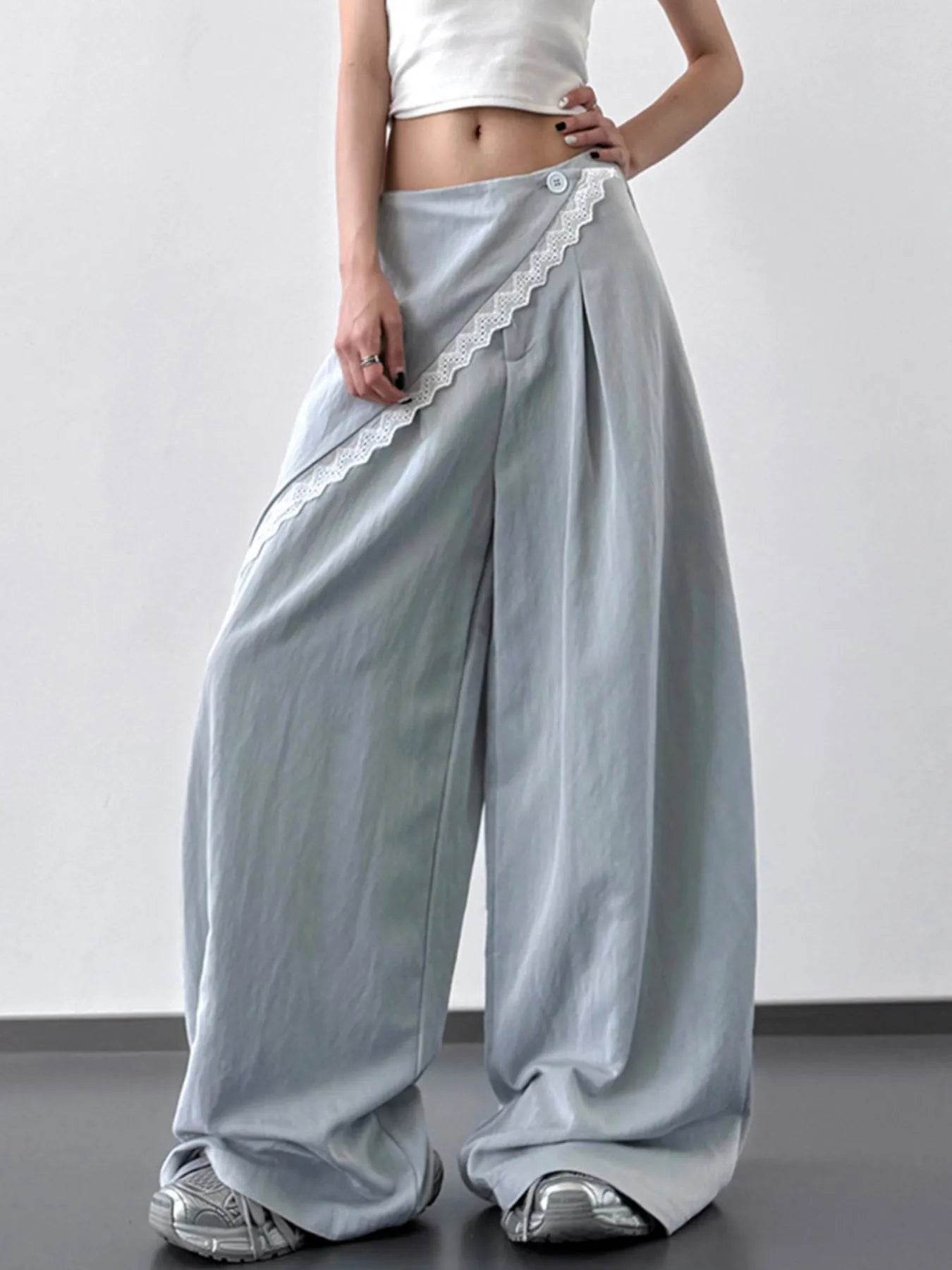 Lace Detail Wide Leg Pants Trendsi 7f72f6f4-990e-4e49-99ea-313b4e220d1f-Max-Origin