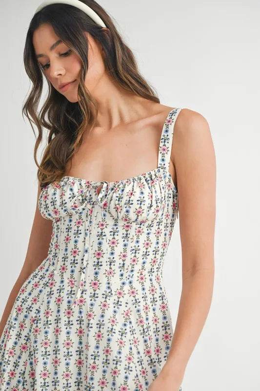 MABLE Floral Print Bustier Back Lace Up Midi Dress Trendsi 7f8bd508d15c4bd88f9317a363562d9b-Max-Origin