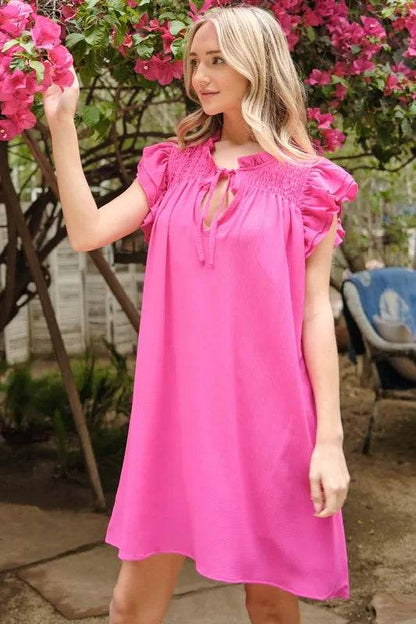 And The Why Ruffle Shoulder Smocked Detailed Dress Trendsi 80027d21328f452586941b0c651e5bad-Max-Origin