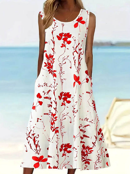 Printed Sleeveless Summer Midi Dress Red Trendsi 8058a74d-a5c7-4ebe-b062-1968ab1667b3-Max-Origin