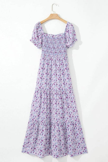Tiered Floral Shirred High Waist Maxi Dress Trendsi 806a457f-9987-49d1-8b89-4ea9232ca27c-Max-Origin