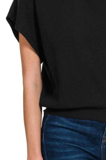 Zenana Round Neck Short Dolman Sleeve Sweater Trendsi 80937382-25bd-49a4-b5a3-c6c4a6b0294d-Max-Origin