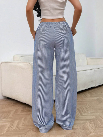 Drawstring Striped Wide Leg Pants Trendsi 80d76371db234f12893672e4c39d1f8e-Max-Origin