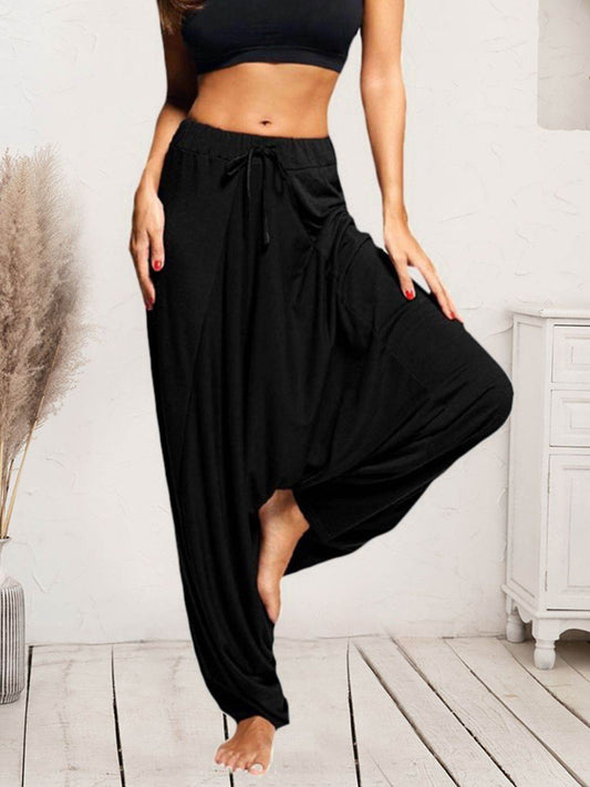 Tied Mid Waist Long Harem Pants Black Trendsi 80f8c633b0cc48bda41520617e35271f-Max