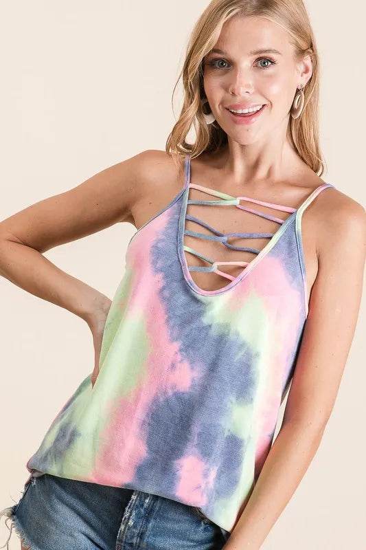 BiBi Tie Dye Terry Camisole with Caged Neck Trendsi 812ce1042b734d35ba52cd693ecb8414-Max-Origin