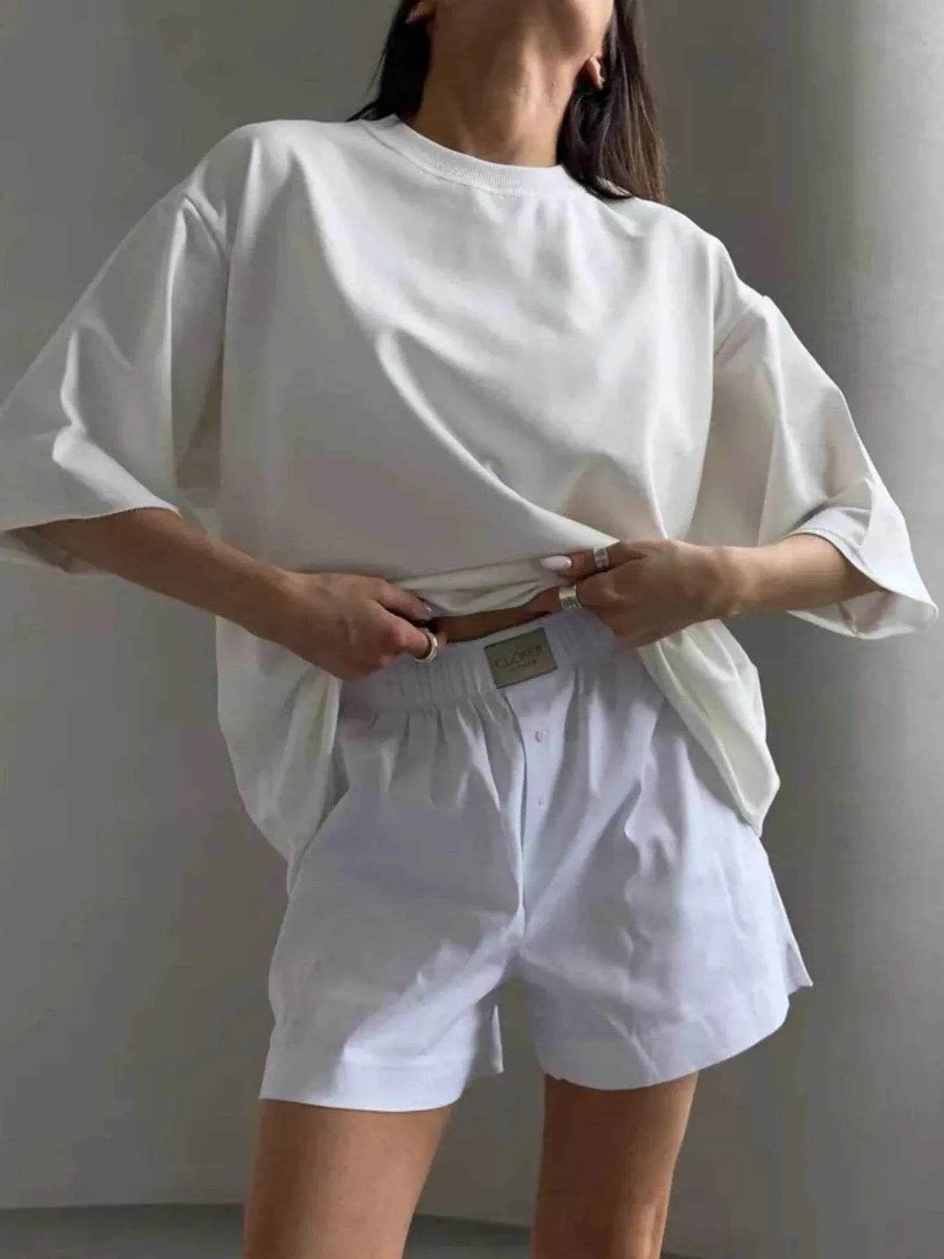 Round Neck Half Sleeve Oversized T-Shirt Trendsi 814ef229-0ee1-4733-813f-79ae3162554e-Max-Origin